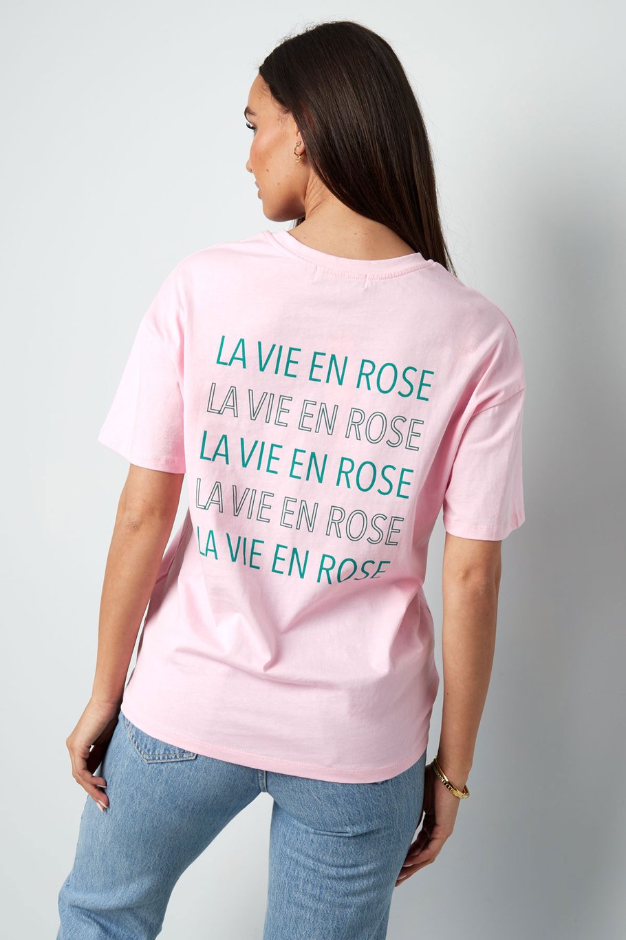 T-shirt la vie en rose - dark gray Picture6